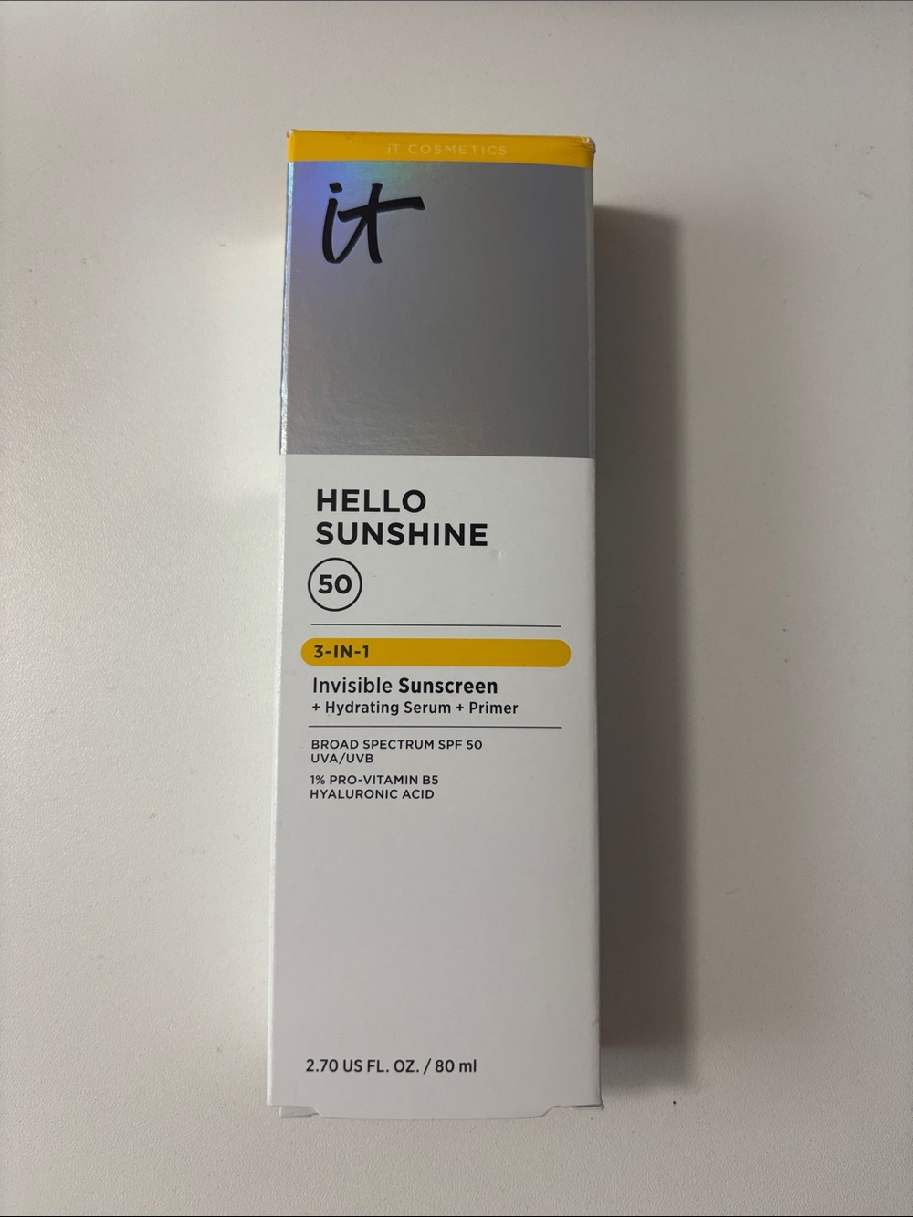 IT cosmetics Hello Sunshine Invisible Sunscreen SPF 50